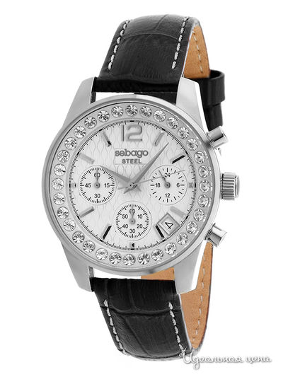 Часы Sebago, цвет цвет серебристо-черный