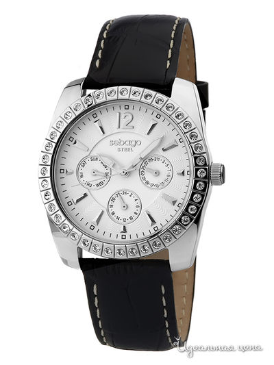 Часы Sebago, цвет цвет серебристо-черный