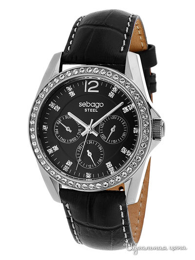 Часы Sebago, цвет цвет черный