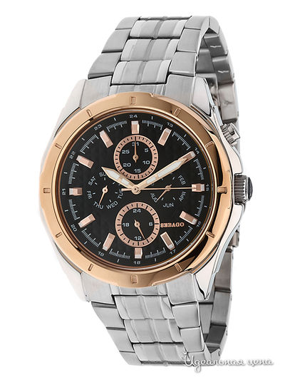 Часы Sebago, цвет цвет черный / серебристый