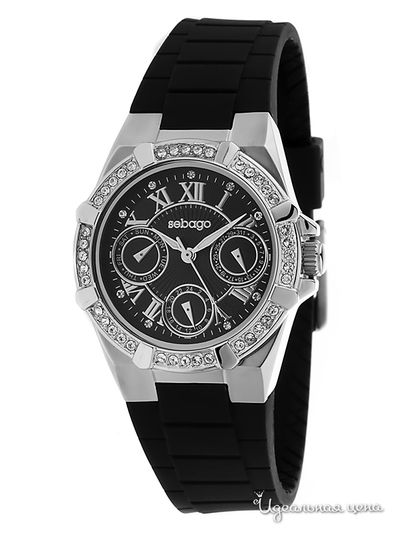 Часы Sebago, цвет цвет черный