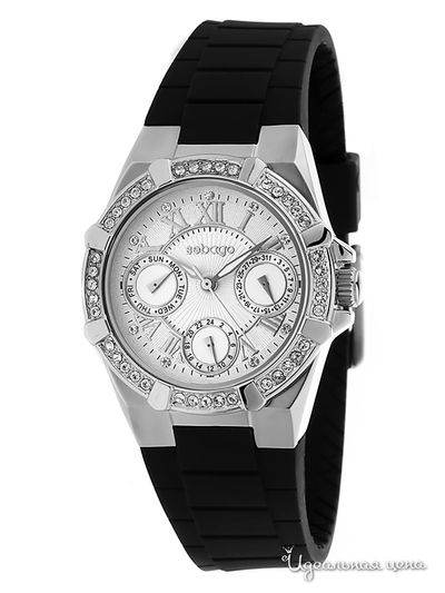 Часы Sebago, цвет цвет серебристо-черный