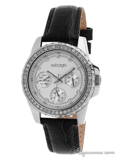 Часы Sebago, цвет цвет серебристо-черный