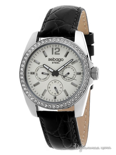 Часы Sebago, цвет цвет серебристо-черный