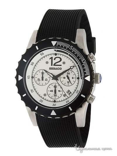 Часы Sebago, цвет цвет серебристо-черный