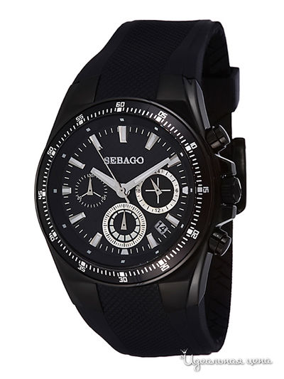 Часы Sebago, цвет цвет серебристо-черный