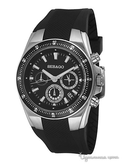 Часы Sebago, цвет цвет серый / черный