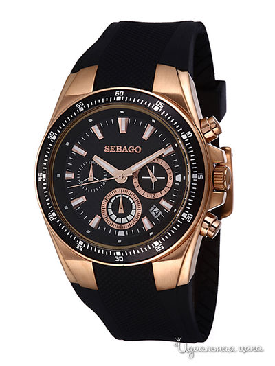 Часы Sebago, цвет цвет золотой / черный