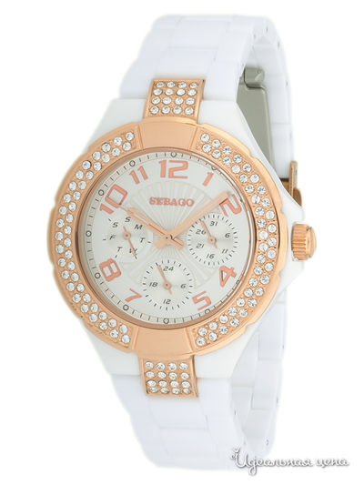 Часы Sebago, цвет цвет бронзовый / белый