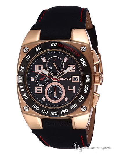 Часы Sebago, цвет цвет золотой / черный