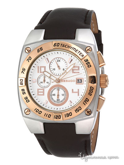 Часы Sebago, цвет цвет серебристо-черный