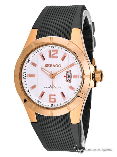 Часы Sebago, цвет цвет золотой / черный