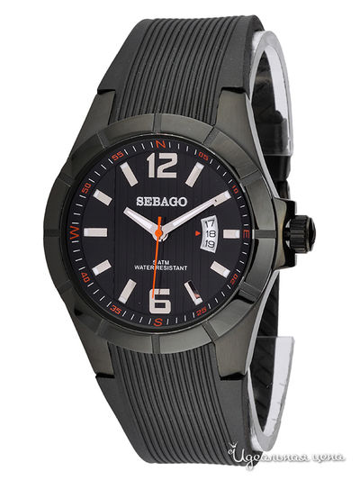 Часы Sebago, цвет цвет черный