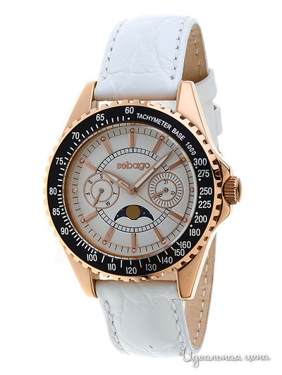 Часы Sebago, цвет цвет золотой / белый