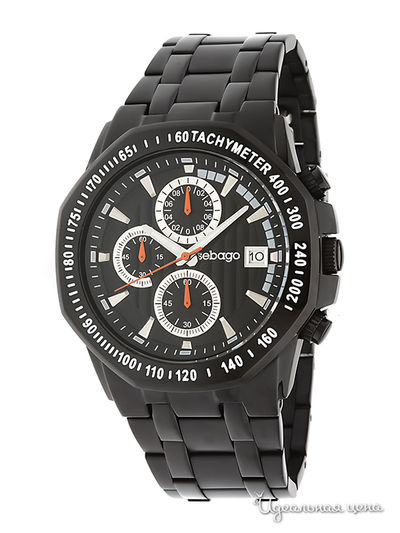 Часы Sebago, цвет цвет черный