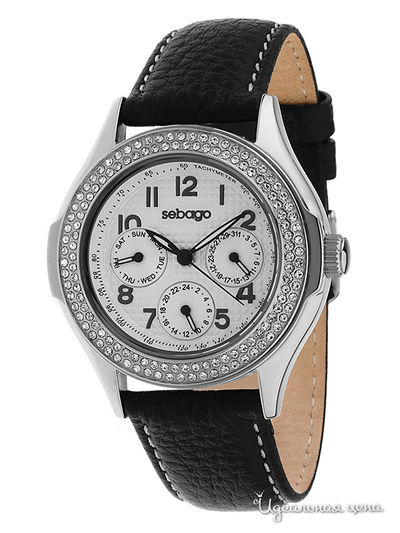 Часы Sebago, цвет цвет серебристо-черный