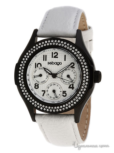 Часы Sebago, цвет цвет черный / серебристый