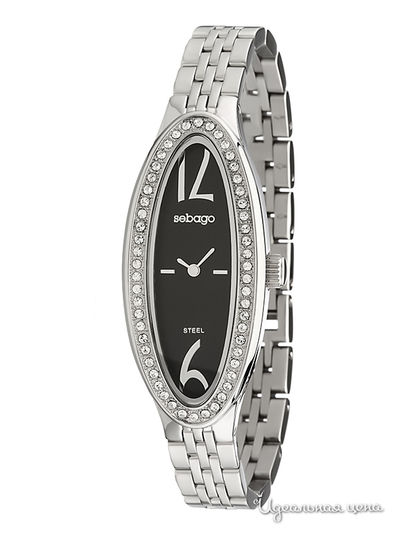 Часы Sebago, цвет цвет черный / серебристый