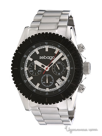 Часы Sebago, цвет цвет черный / серебристый