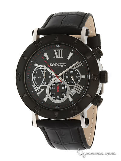 Часы Sebago, цвет цвет черный