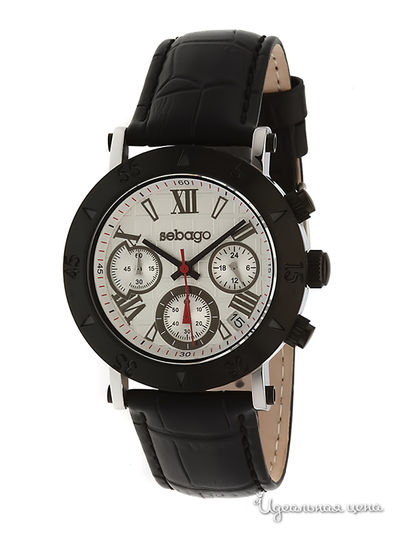 Часы Sebago, цвет цвет серебристо-черный