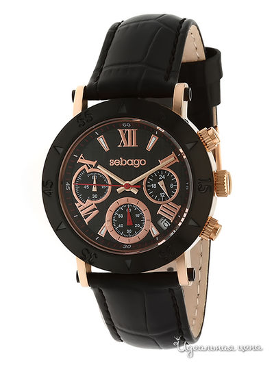 Часы Sebago, цвет цвет золотой / черный