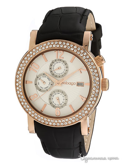 Часы Sebago, цвет цвет золотой / черный