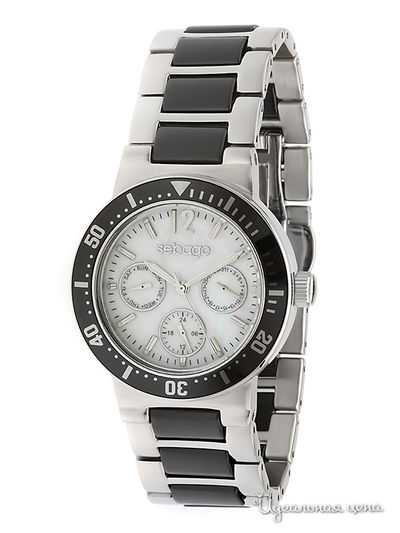 Часы Sebago, цвет цвет черный / серебристый