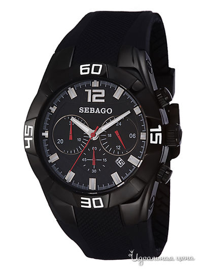 Часы Sebago, цвет цвет черный