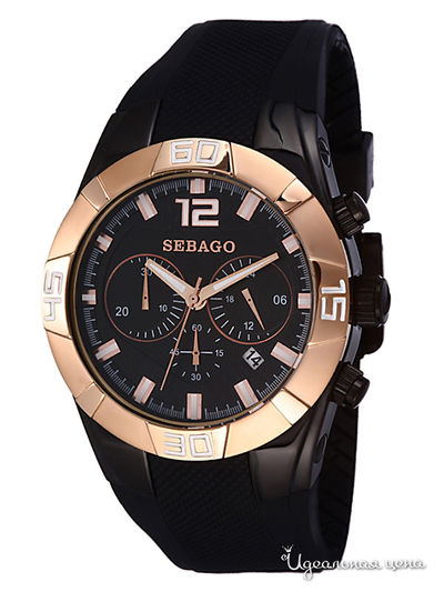 Часы Sebago, цвет цвет золотой / черный