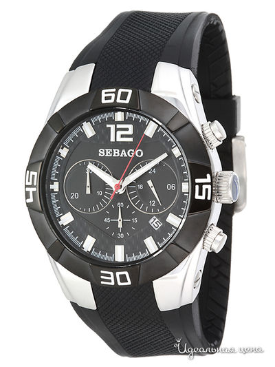 Часы Sebago, цвет цвет серебристо-черный
