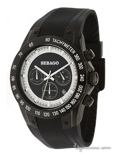 Часы Sebago, цвет цвет серебристо-черный