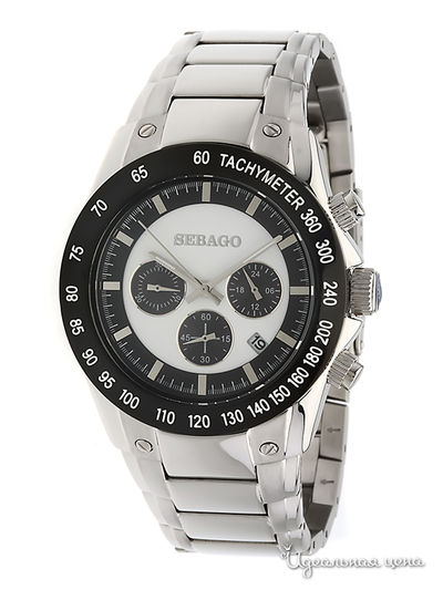 Часы Sebago, цвет цвет черный / серебристый