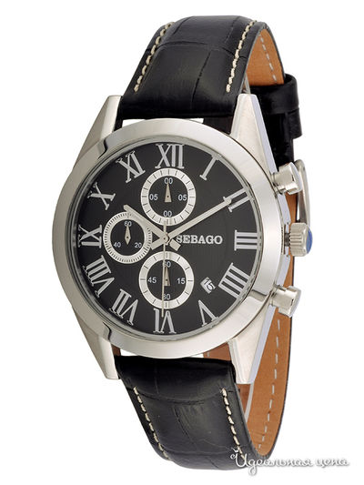 Часы Sebago, цвет цвет серебристо-черный