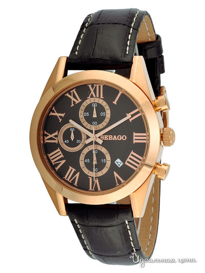 Часы Sebago, цвет цвет золотой / черный