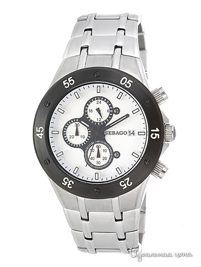 Часы Sebago, цвет цвет черный / серебристый