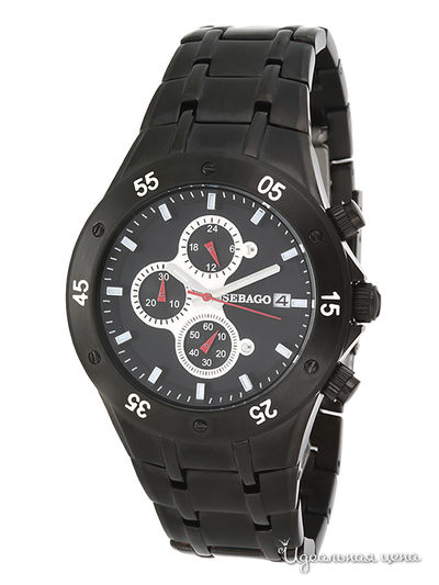 Часы Sebago, цвет цвет черный