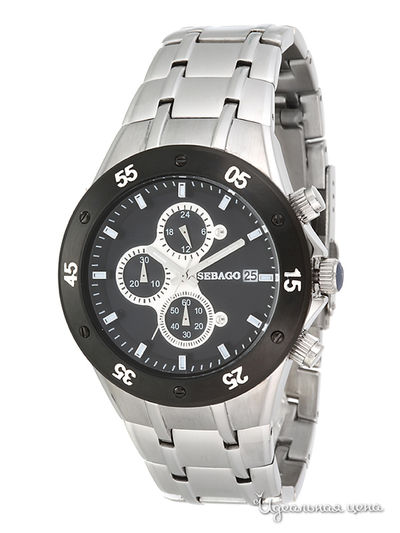 Часы Sebago, цвет цвет черный / серебристый
