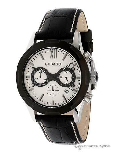 Часы Sebago, цвет цвет серебристо-черный