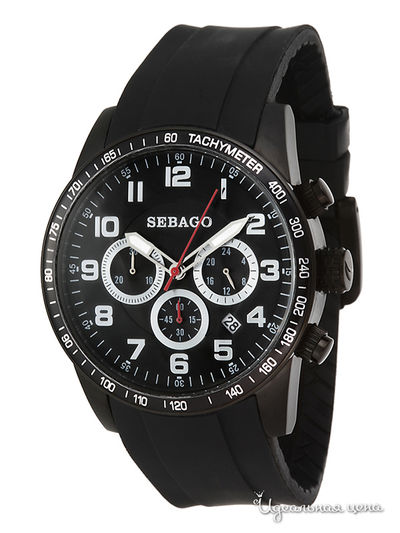 Часы Sebago, цвет цвет черный