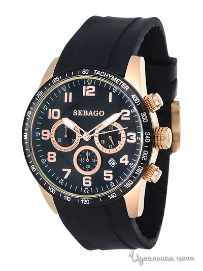 Часы Sebago, цвет цвет золотой / черный