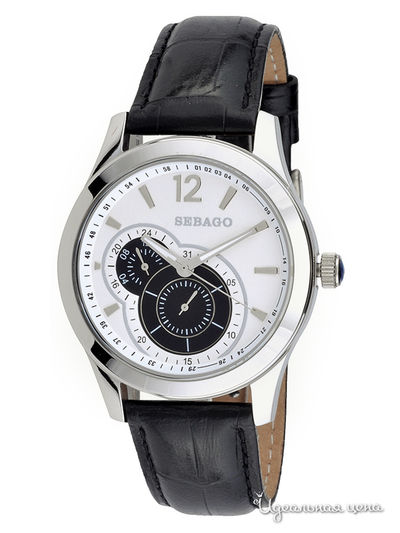 Часы Sebago, цвет цвет серебристо-черный
