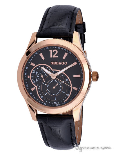 Часы Sebago, цвет цвет золотой / черный