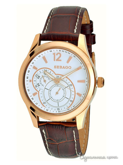 Часы Sebago, цвет цвет золотисто-коричневый