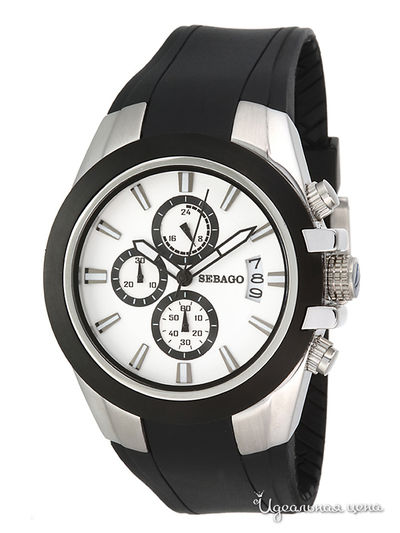 Часы Sebago, цвет цвет серебристо-черный