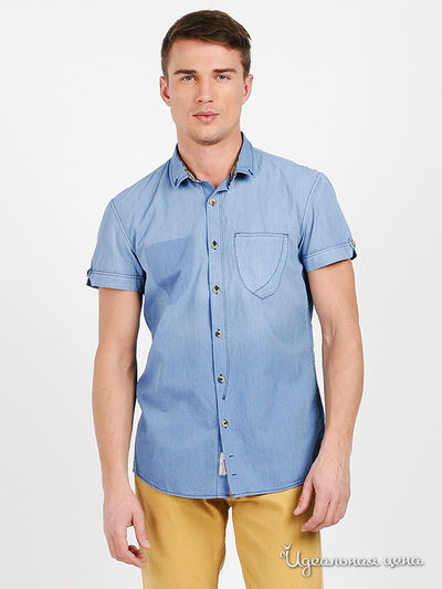 Рубашка Tom Tailor мужская, цвет синий