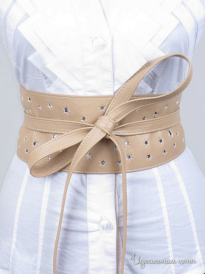 Ремень Dispacci, цвет цвет бежевый