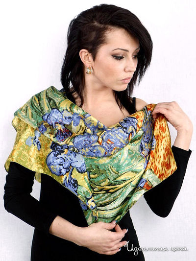 Платок Dispacci, цвет цвет бирюза / желтый