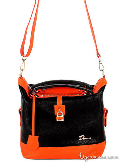Сумка Dispacci, цвет цвет черный / оранжевый