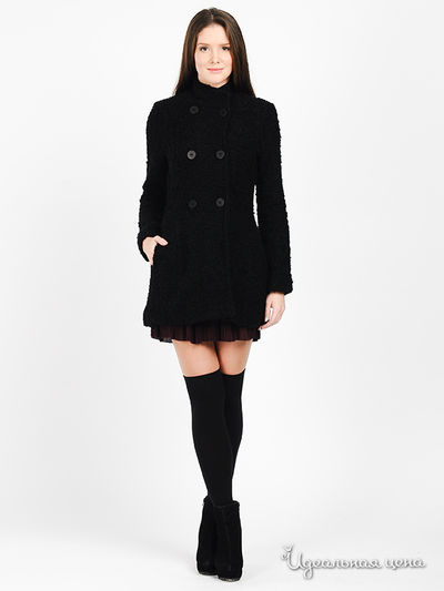 Пальто Silvian Heach, цвет цвет черный